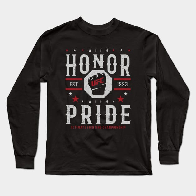 UFC With Honor With Pride Long Sleeve T-Shirt by ganisfarhan